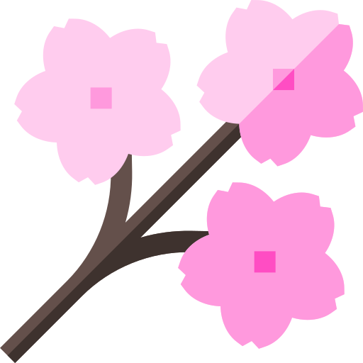 Cherry blossom Basic Straight Flat icon