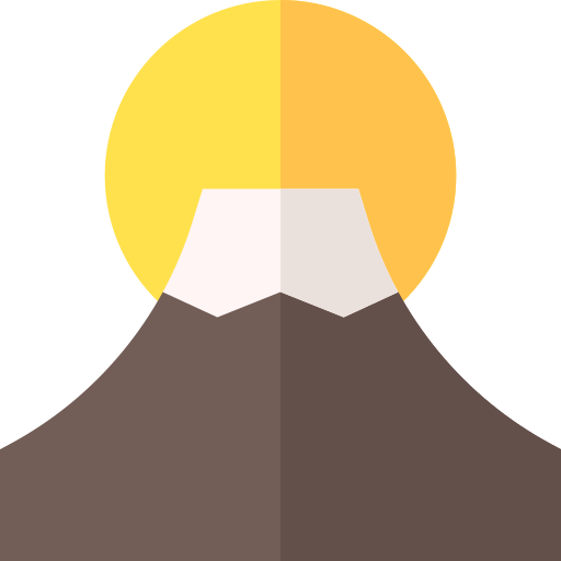 Гора Фудзи Basic Straight Flat иконка
