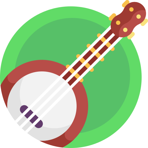 banjo Detailed Flat Circular Flat icona