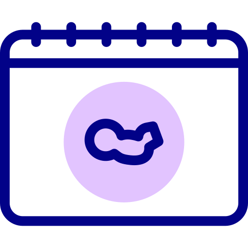 임신 Detailed Mixed Lineal color icon