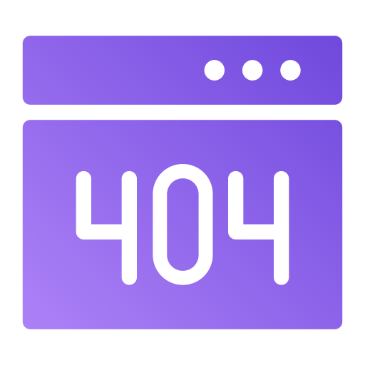 오류 404 Generic Flat Gradient icon