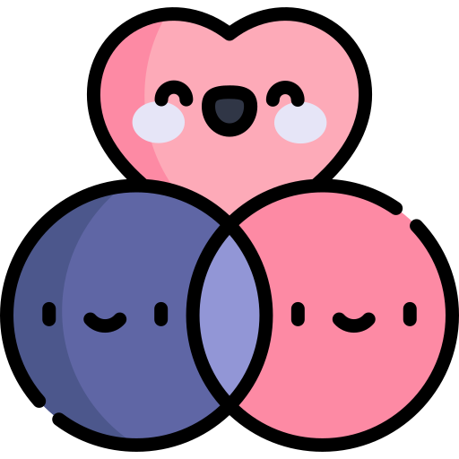 empatía Kawaii Lineal color icono