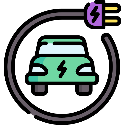 Электромобиль Special Lineal color иконка