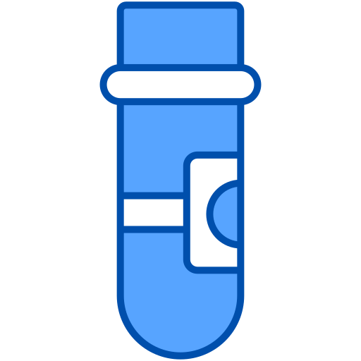Sample tube Generic Blue icon