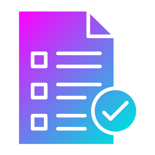 チェック済み Generic Flat Gradient icon