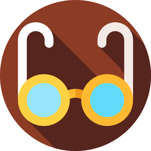 眼鏡 Flat Circular Flat icon