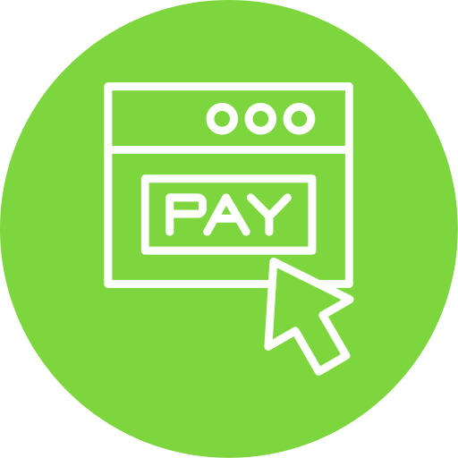 オンライン支払い Generic Circular icon