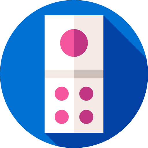 domino Flat Circular Flat icoon