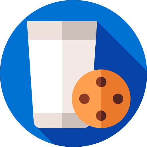 Milk Flat Circular Flat icon