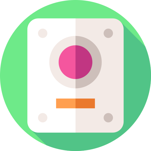 boton de emergencia Flat Circular Flat icono