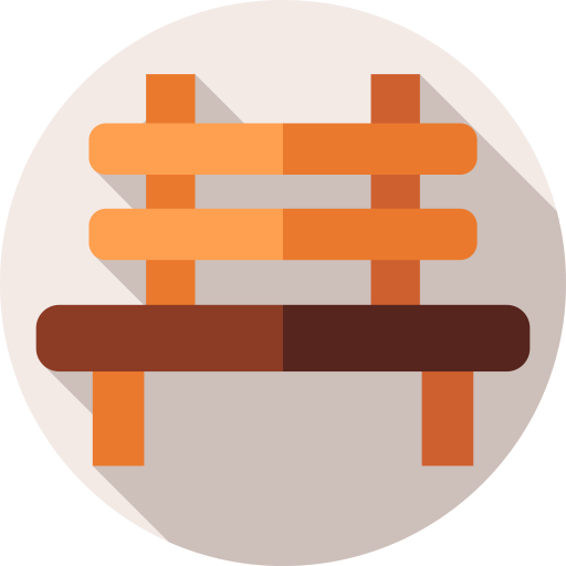 Bench Flat Circular Flat icon