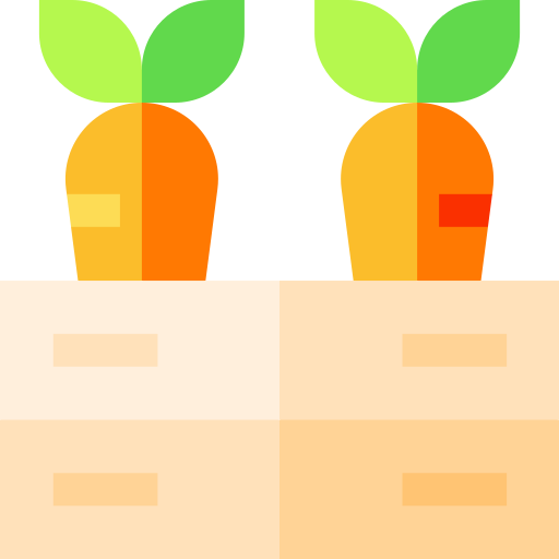 Carrot Basic Straight Flat icon