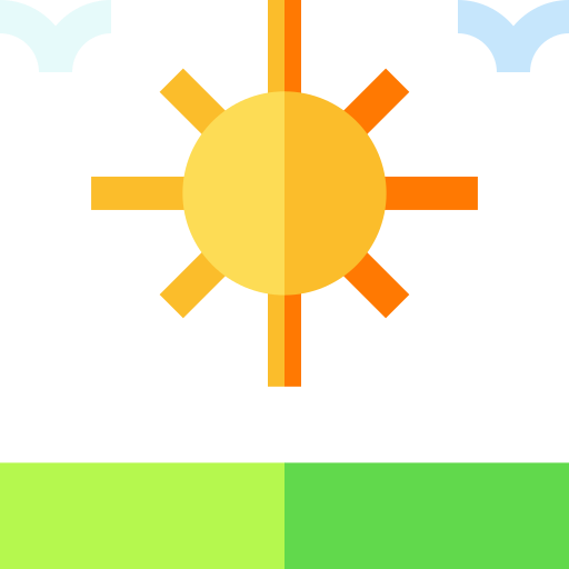soleado Basic Straight Flat icono