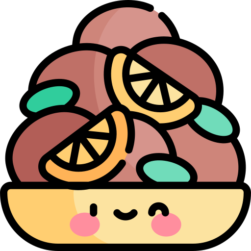 Bhang pakora Kawaii Lineal color icon