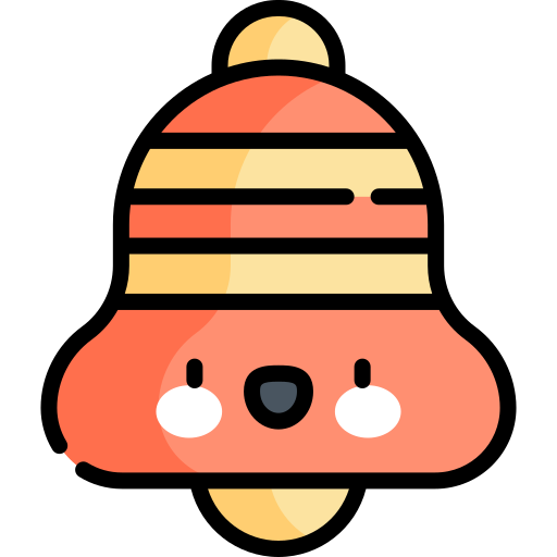 Bell Kawaii Lineal color icon