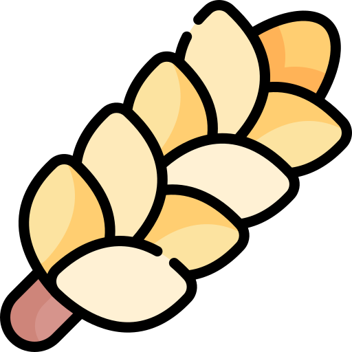 Пшеница Kawaii Lineal color иконка