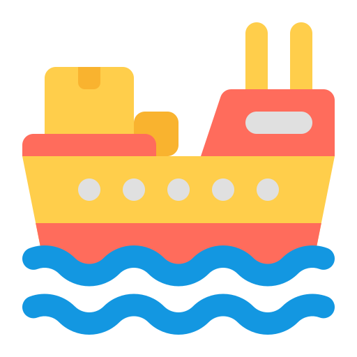 vrachtschip Generic Flat icoon