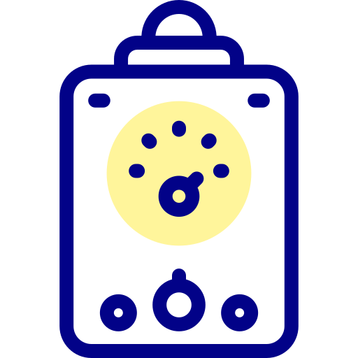 Radiation detector Detailed Mixed Lineal color icon