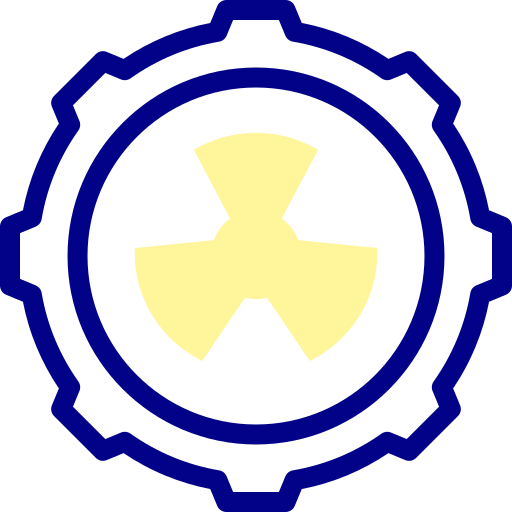Cog Detailed Mixed Lineal color icon