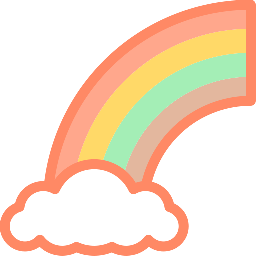 虹 Detailed color Lineal color icon