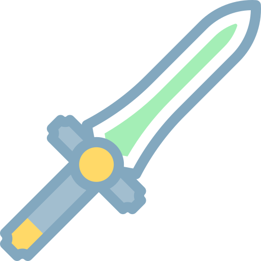miecz Detailed color Lineal color ikona