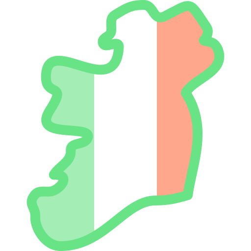irlanda Detailed color Lineal color icono
