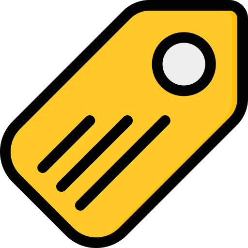 Label Generic Outline Color icon