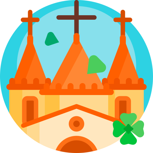 Church Detailed Flat Circular Flat icon