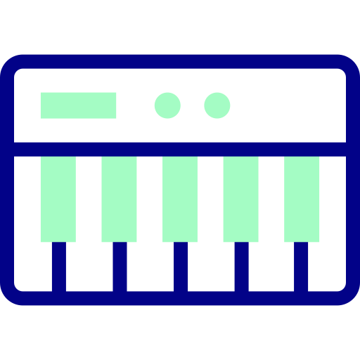 キーボード Detailed Mixed Lineal color icon