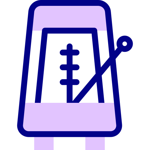 メトロノーム Detailed Mixed Lineal color icon
