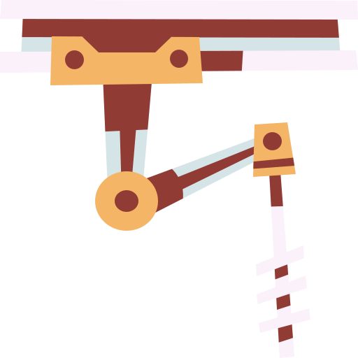 brazo robotico Cartoon Flat icono