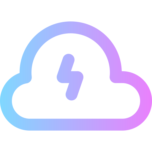 cloud computing Super Basic Rounded Gradient Icône