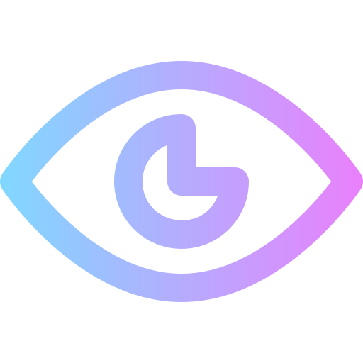 Eye Super Basic Rounded Gradient icon