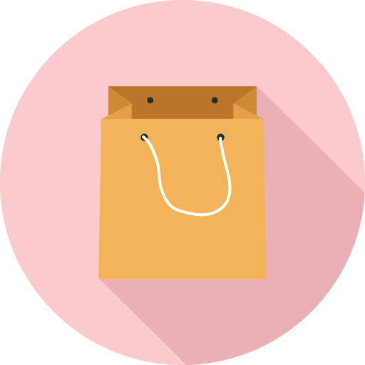 Shopping bag Generic Circular icon