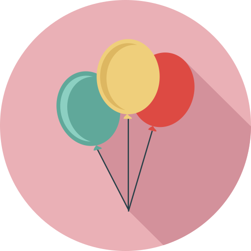 ballonnen Generic Circular icoon