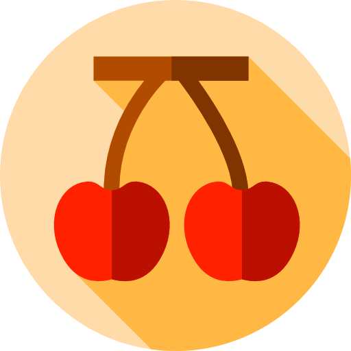 cereza Flat Circular Flat icono