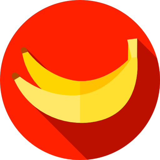 banana Flat Circular Flat icona