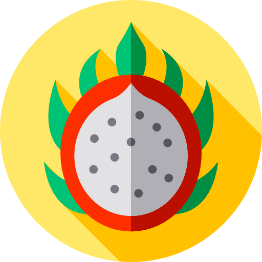 dragon de fruta Flat Circular Flat icono