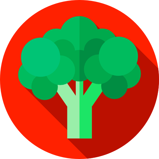Broccoli Flat Circular Flat icon