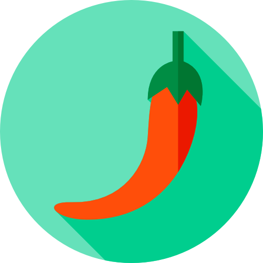 Chili Flat Circular Flat icon