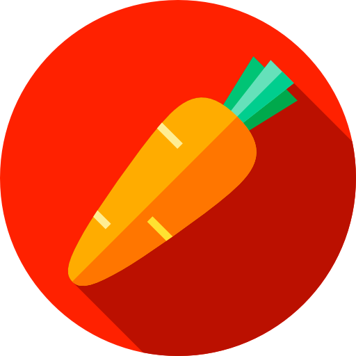 Carrot Flat Circular Flat icon
