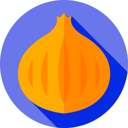 cebolla Flat Circular Flat icono