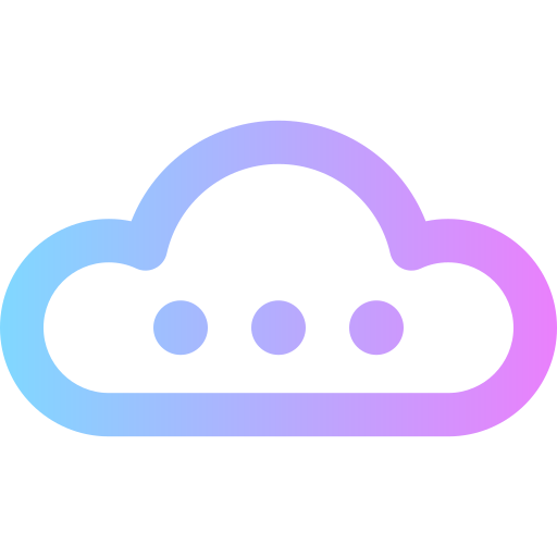 cloud computing Super Basic Rounded Gradient icon