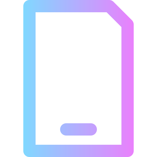 Sd card Super Basic Rounded Gradient icon