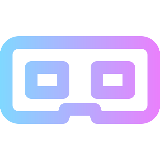 3d-brille Super Basic Rounded Gradient icon