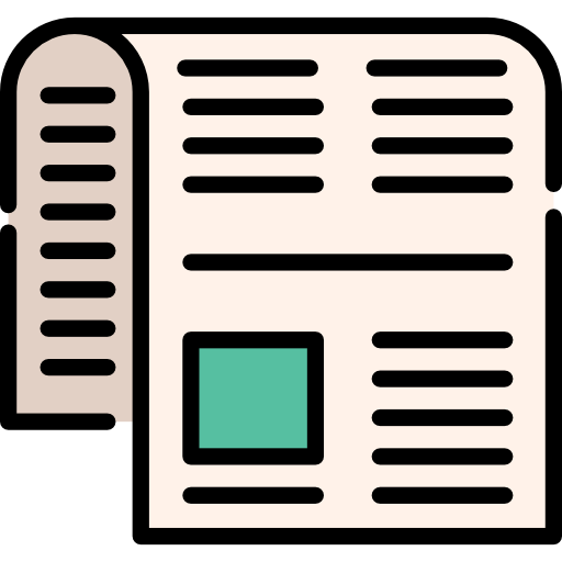 Newspaper Special Lineal color icon