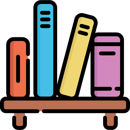 Bookshelf Special Lineal color icon