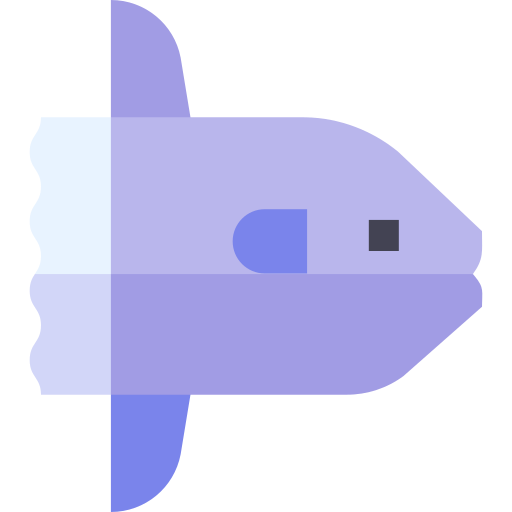 Солнечная рыба Basic Straight Flat иконка