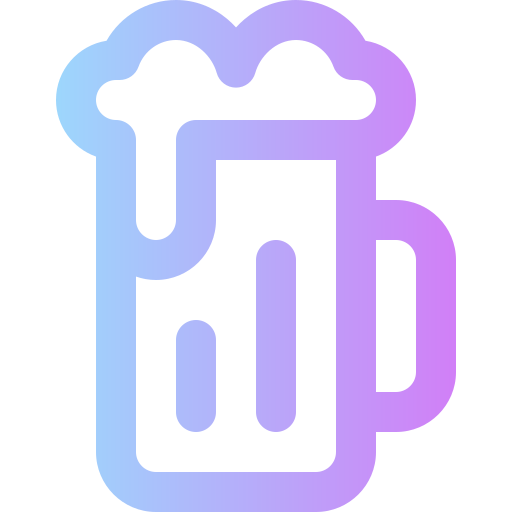 Beer Super Basic Rounded Gradient icon