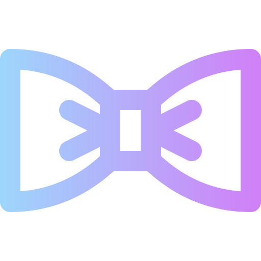 Bowtie Super Basic Rounded Gradient icon
